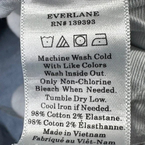 Everlane Denim Jeans Womens Size 27 Regular Wash Blue Cotton Blend Ankle - Picture 7 of 9